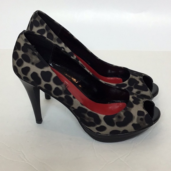 Moda high heels 7 1/2 animal print - Picture 3 of 7